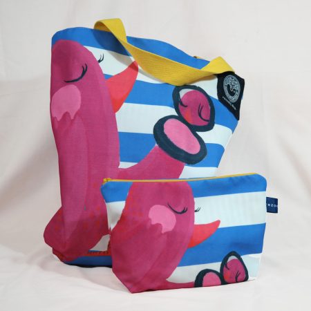 Flirty Pink Totebag & Pouch