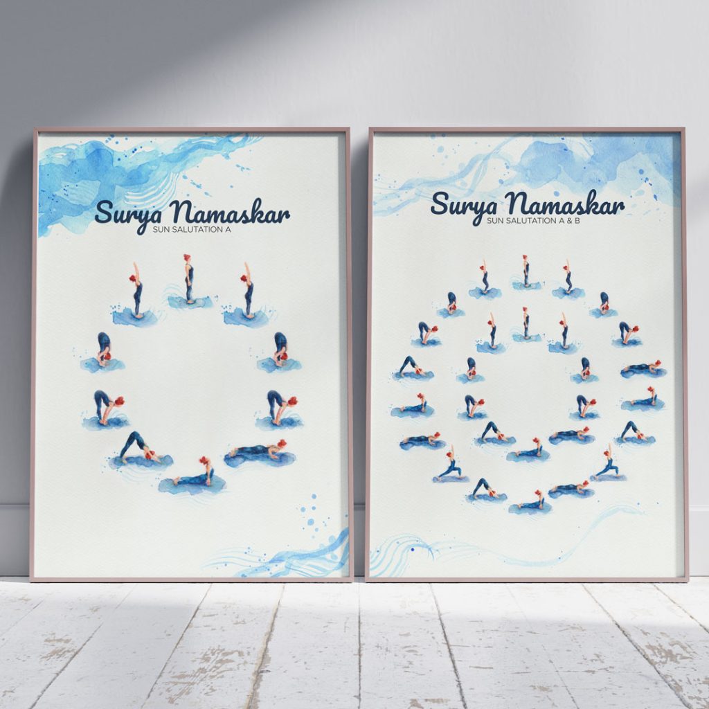 Surya Namaskar Poster Bundle
